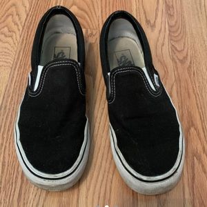 Worn black vans